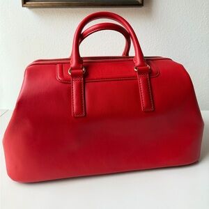 Talbots Cherry Red Satchel.